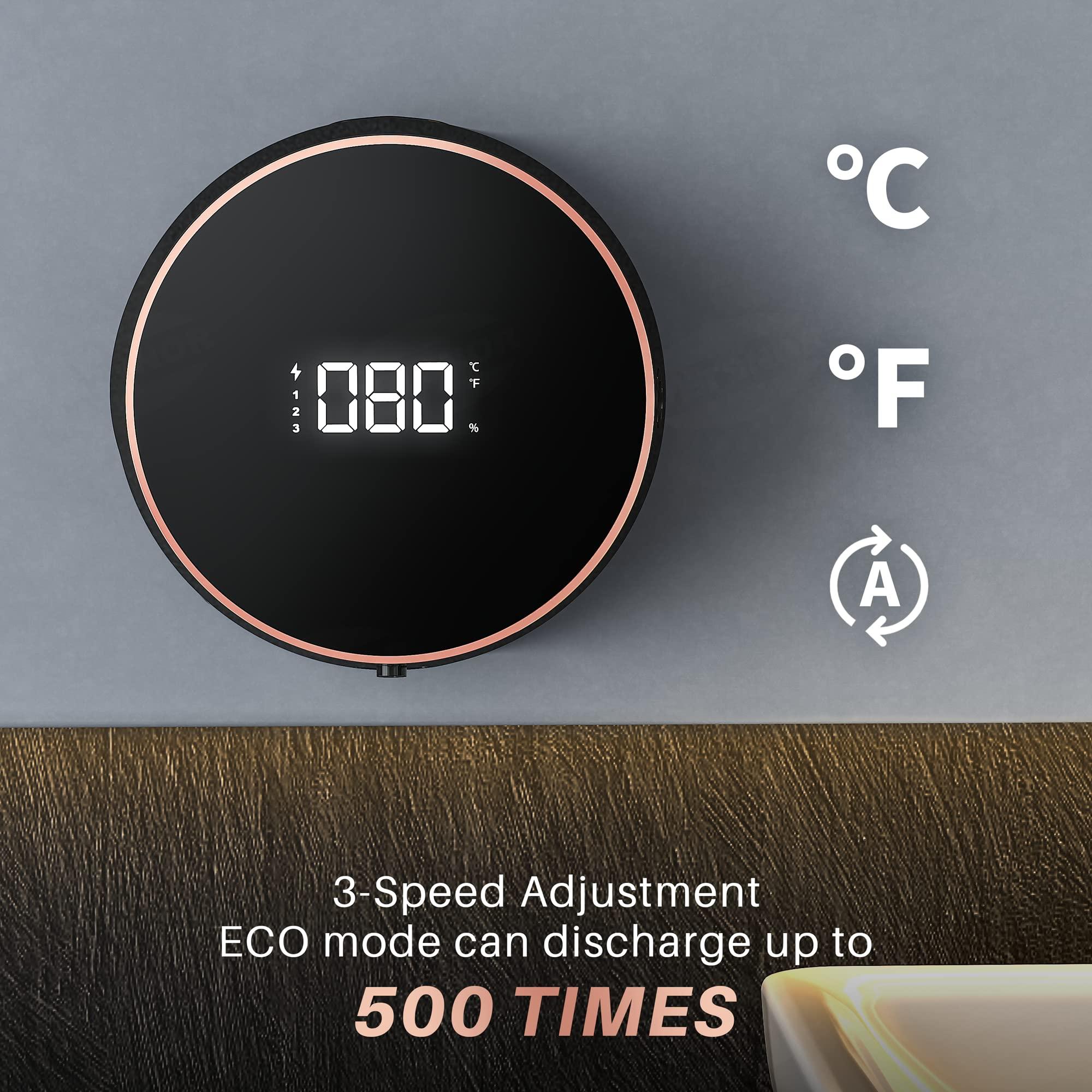 Bộ phân phối xà phòng tự động, 300 ml thiết bị phân phối nhiệt độ không tiếp xúc gắn trên tường, bộ phân phối xà phòng cho phòng tắm, nhà bếp, văn phòng, trường học