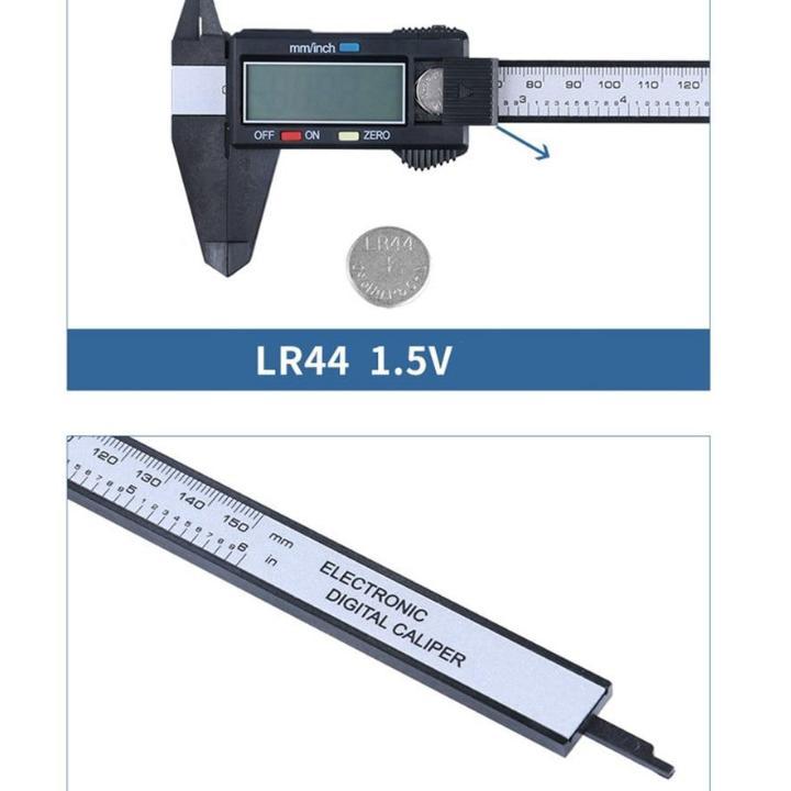 Thước Kẹp Điện Tử Sợi Nhựa Carbon - Đen 206734