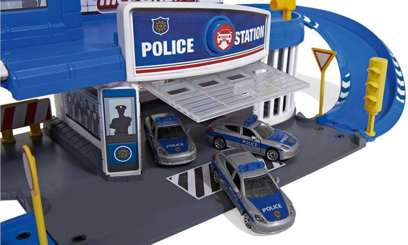 Bộ Đồ Chơi Mô Hình Trạm Cảnh Sát MAJORETTE Creatix Police Station + 1 Car