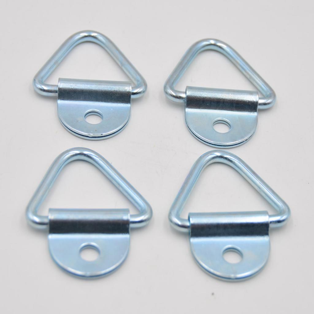 4 Pcs Cargo Tie-Down V-Ring Anchors Fit For Trucks Pickups Trailers Flush Mount