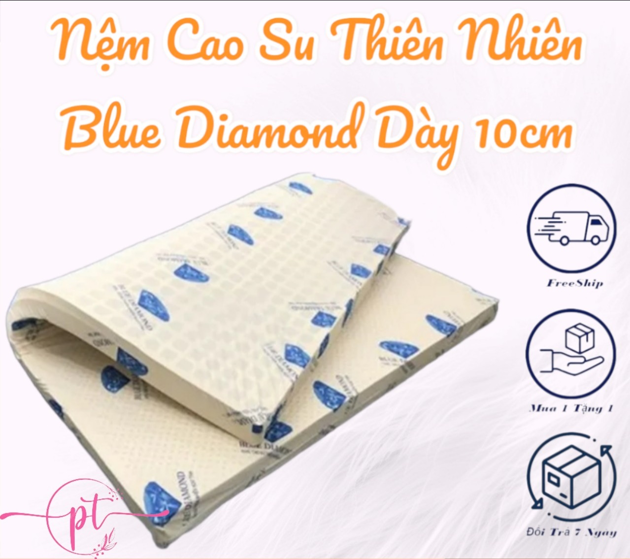 Nệm Cao Su Thiên Nhiên Blue Diamond Latex