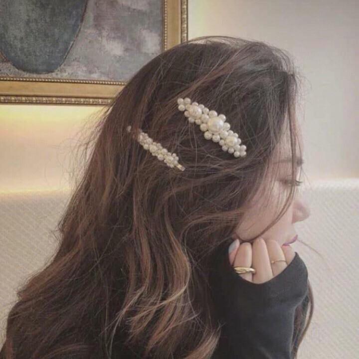 Sét 4 kẹp tóc hàn quốc siêu xinh .