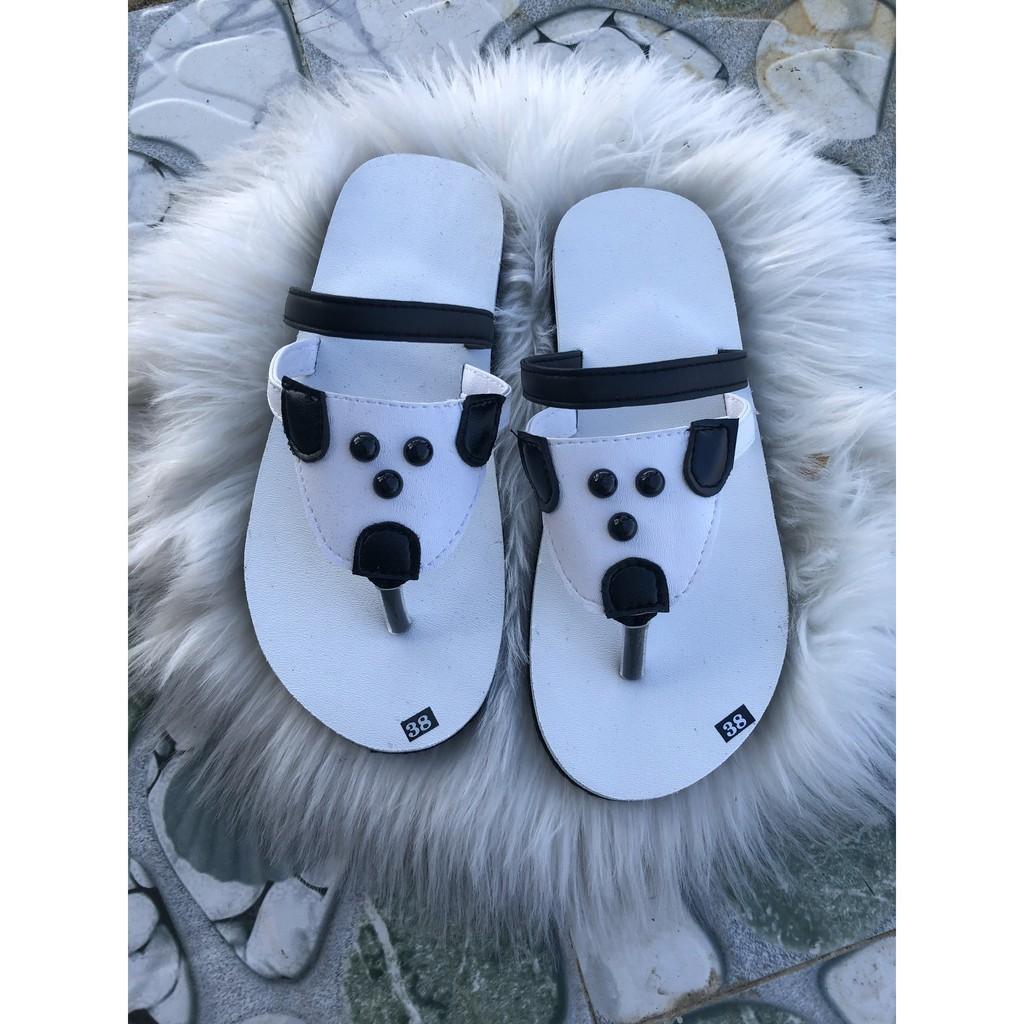 sandal đồng nai dép nữ đế trắng quai phối màu trắng đen size từ 35 nữ đến 42 nữ đủ màu đủ size ib chọn thêm