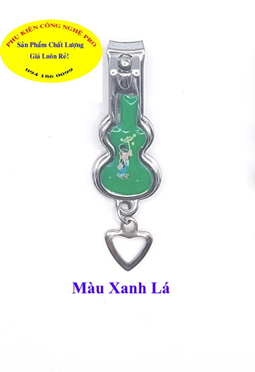 Bấm móng tay Chất liệu thép không gỉ, Dài 4.5cm, Hình cây đàn, Sắc bén, Bền đẹp, An toàn sử dụng