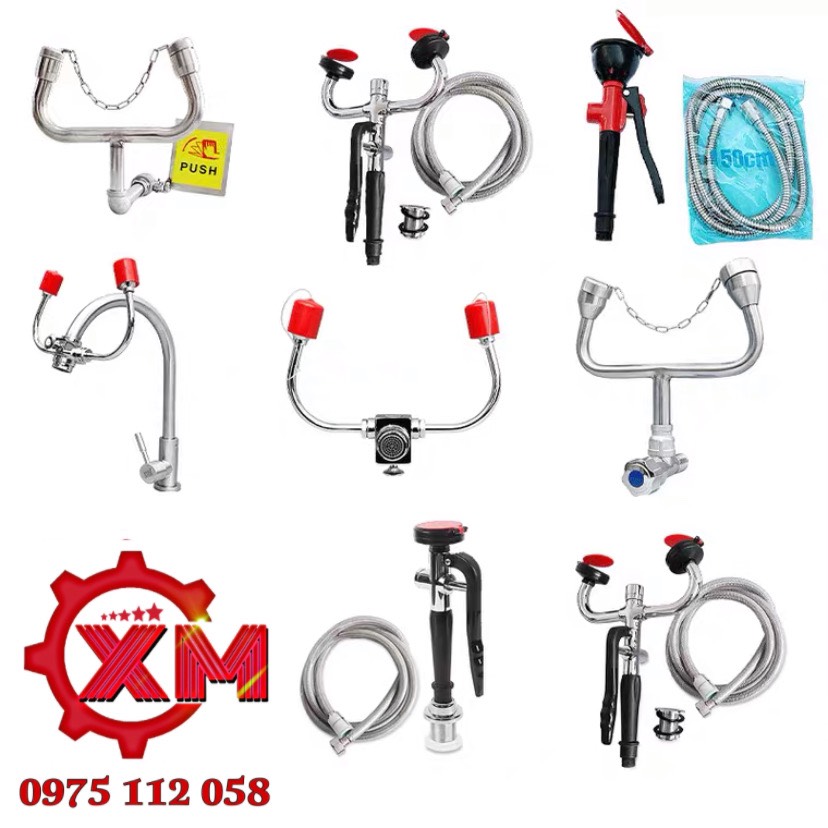 Thiết bị rửa mắt khẩn cáp loại gắn tường