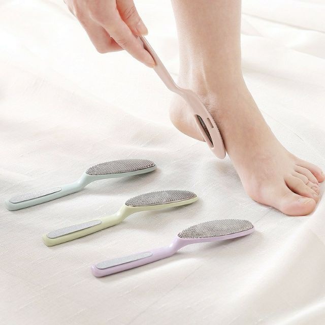 Dụng cụ chà gót chân, tẩy tế tào chết làm mềm da chân 2 trong 1, hết nứt gót, hồng gót chân nhỏ gọn tiện dụng
