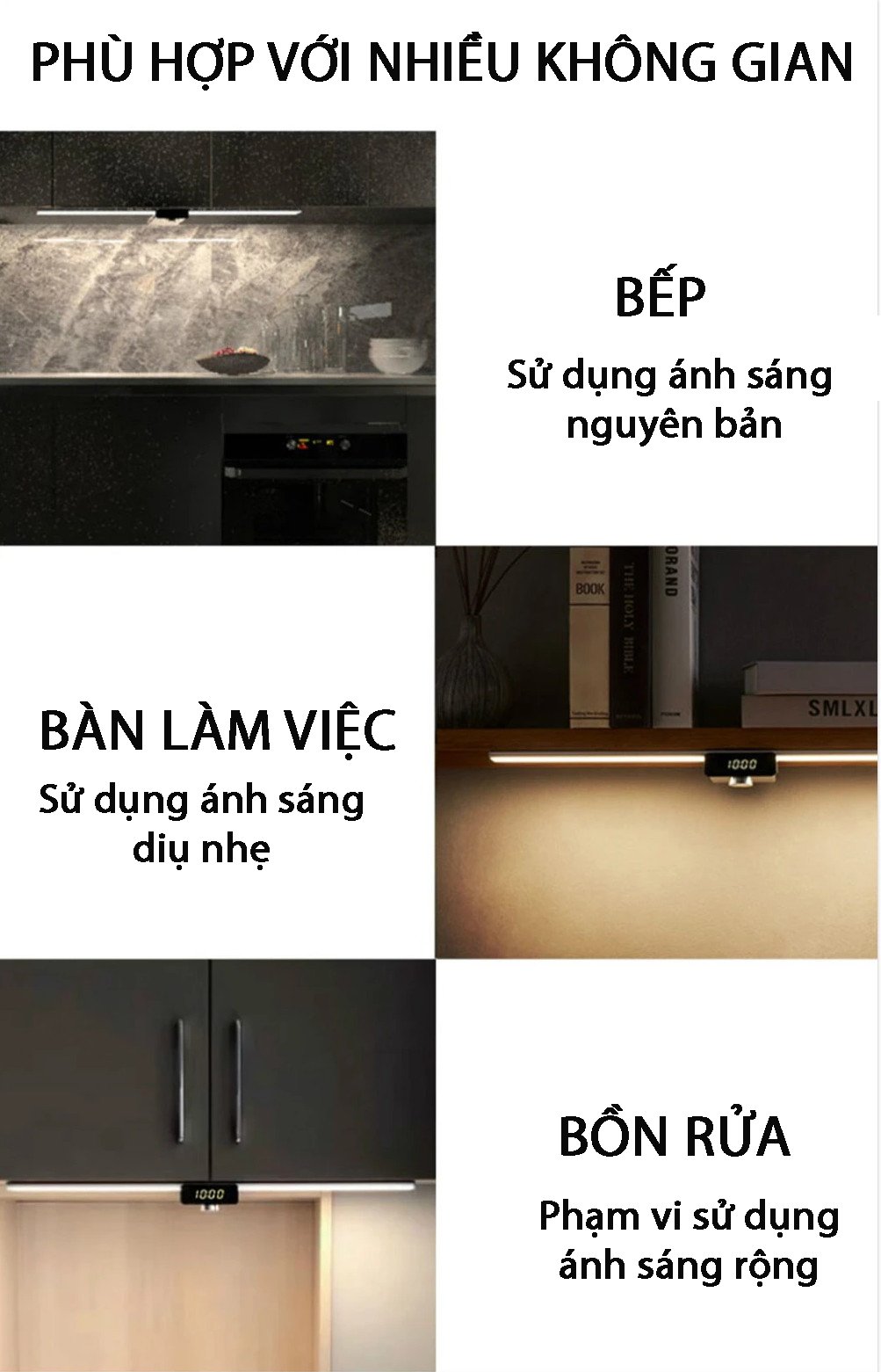 Đèn Led Thông Minh Không Dây Ezvalo Vesta LC2 -55 4W - 4000K Đèn Cảm Ứng Nhà Bếp, Nhà Vệ Sinh Hẹn Giờ Có Thể Sạc Lại Đèn Nhà Thông Minh. Sạc pin rời, 100% Hàng Chính Hãng.