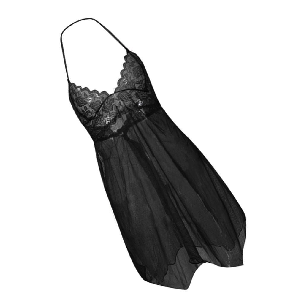 Lady Floral Bodydoll Nightgown V Neck Sleepwear Pajamas Nightdress