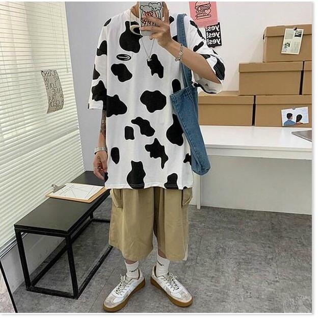 ÁO THUN LOANG BÒ SỮA NAM NỮ,FORM RỘNG SIÊU NGẦU,THIẾT KẾ HỌA TIẾT HỢP THỜI TRANG 1HIT1 FASHION