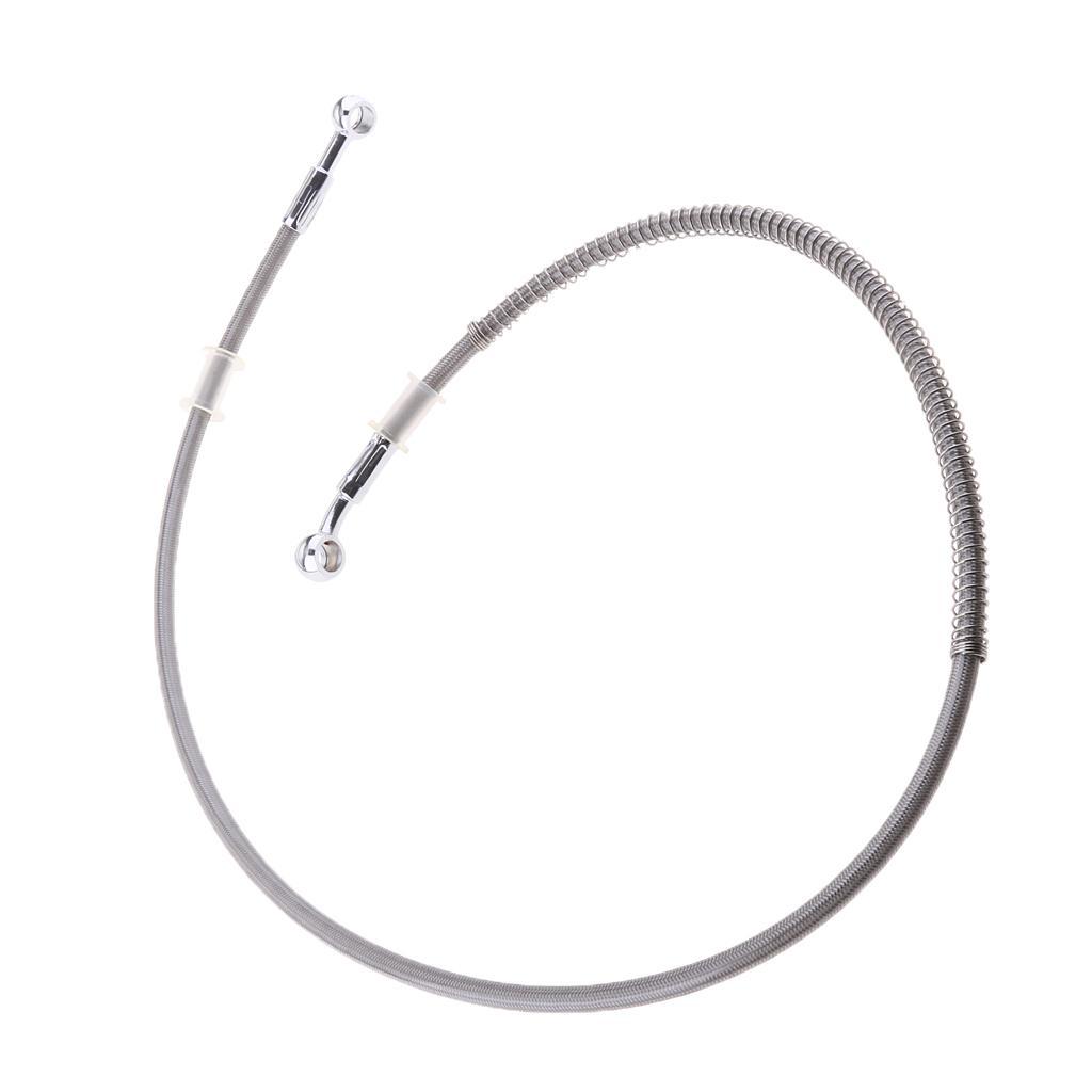 2 Piece Motorcycle Braided Brake Oil Hoses Line Pipe 1000mm