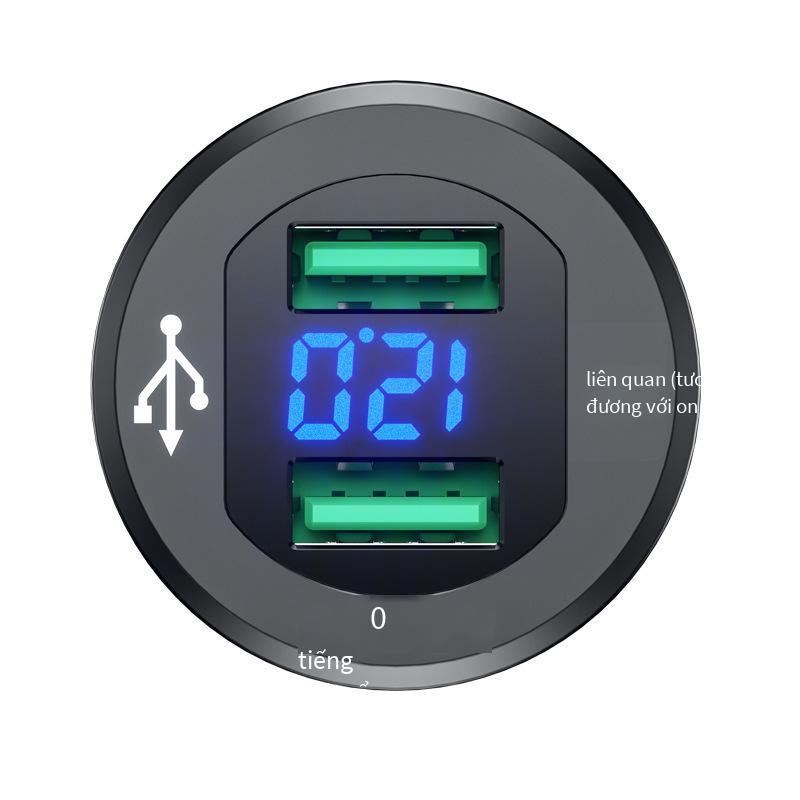 Giá đặc biệt mới ô tô xe máy sửa đổi USB sạc điện thoại di động máy tính bảng QC3.0 kim loại sạc nhanh cung cấp nhiệt sạc ô tô