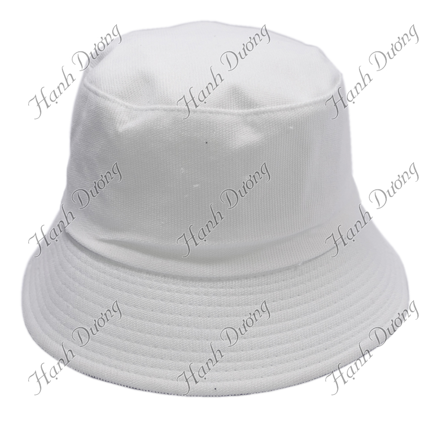 Nón bucket trơn vải nhung tăm gân nổi thời trang - Hạnh Dương
