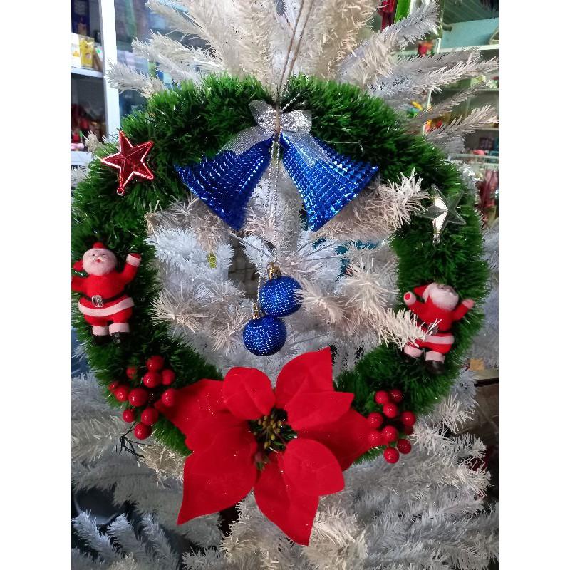 Vòng tròn trang trí cửa Noel 40cm