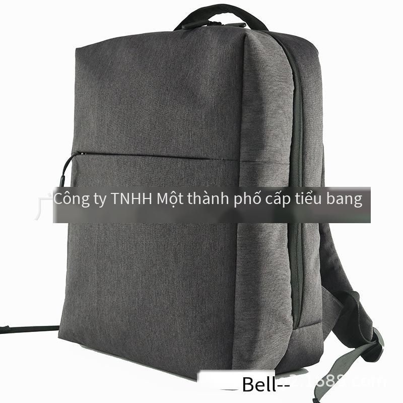 Giao hàng nhanh ba lô USB tùy chỉnh Xiaomi cùng phong cách đơn giản ba lô công sở bình thường phụ nữ và nam giới logo túi máy tính