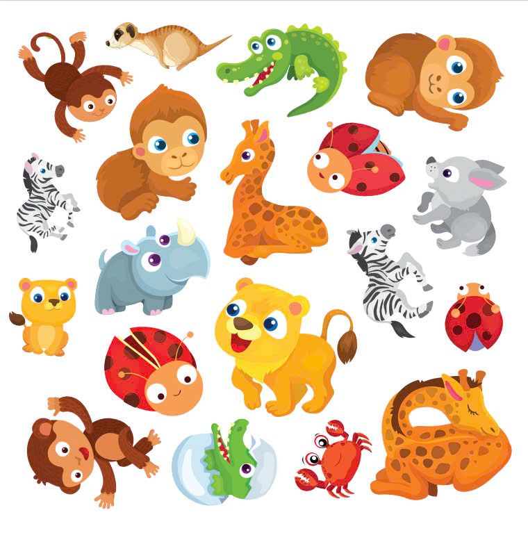 ANIMAL STICKER - Động vật đáng yêu -  Bóc dán hình phát triển IQ-EQ-CQ