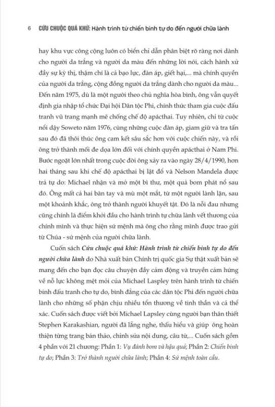 Sách - Cứu Chuộc Quá Khứ - Hành Trình Từ Chiến Binh Tự Do Đến Người Chữa Lành