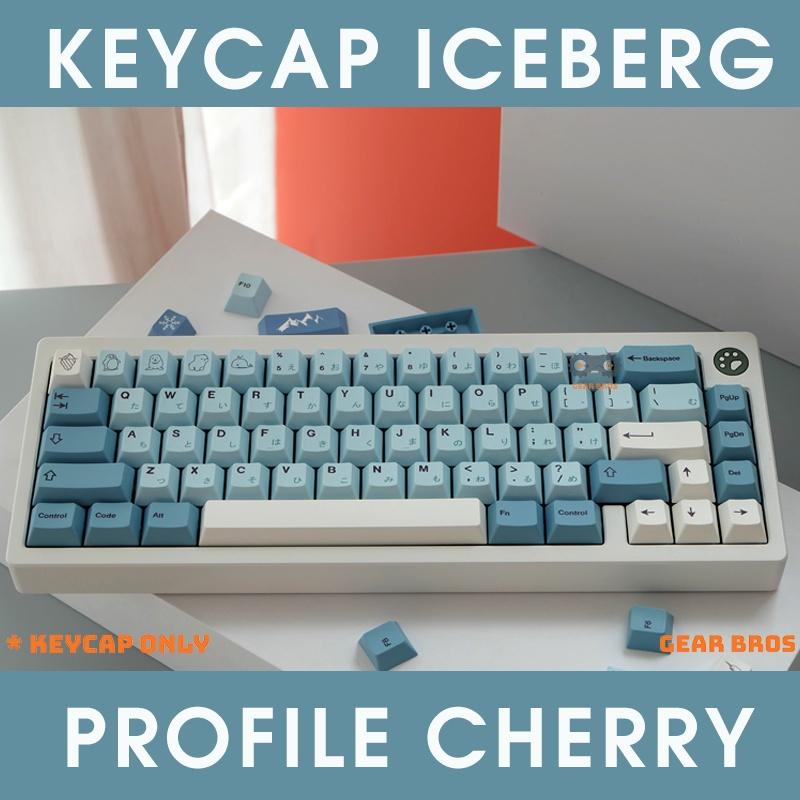 Keycap cho bàn phím Iceberg Thick PBT Cherry Profile 142 Phím | Gearbros