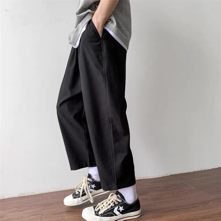 Quần ống rộng  Quần baggy unisex dáng rộng ống xuông phong cách Hàn Quốc