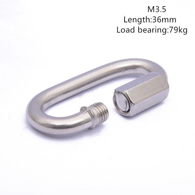 D ring Chain Carabiner Outdoor Quickdraw Snap Key survive Hike Clasp screw Hook Buckle Aluminum Clip Hang lock Camp keychain