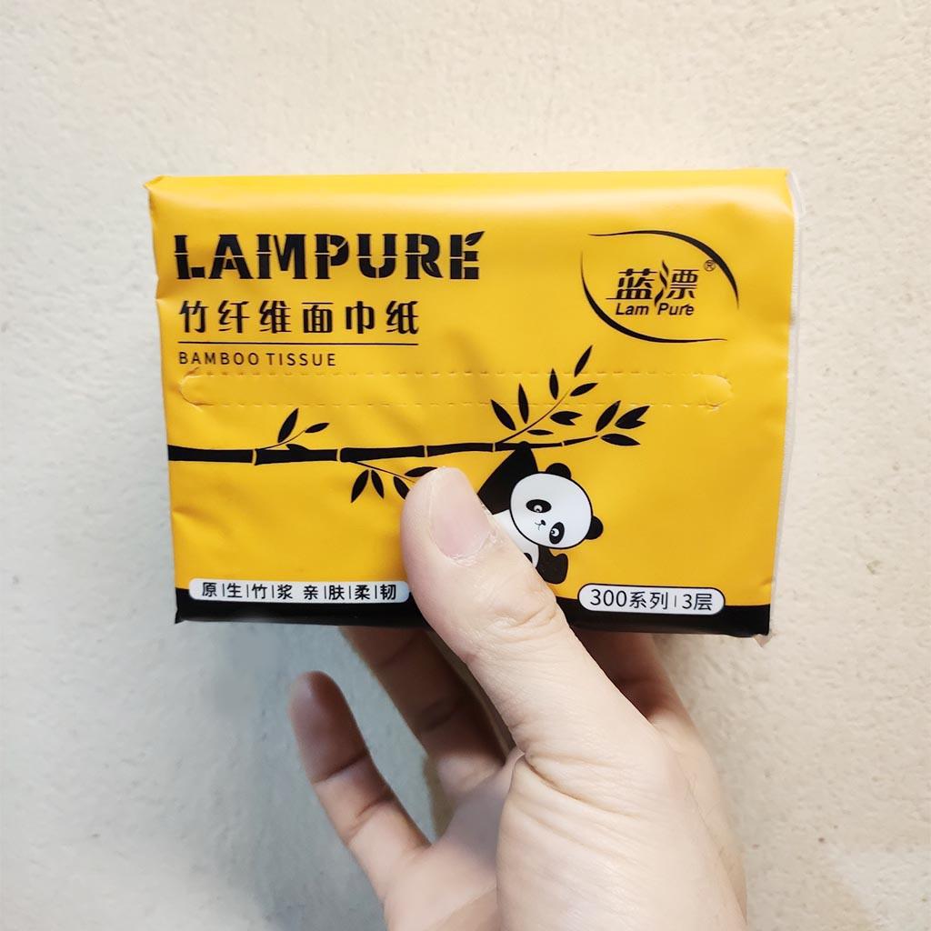 Thùng 30 Gói Giấy Ăn Gấu Trúc LAMPURE Nội Địa Trung