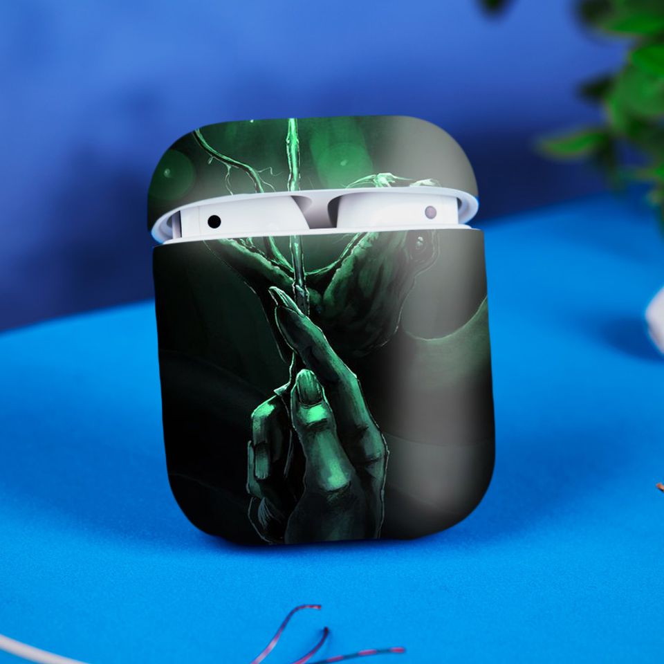 Miếng dán skin chống bẩn cho tai nghe AirPods in hình Harry Potter - hrp002 (bản không dây 1 và 2)