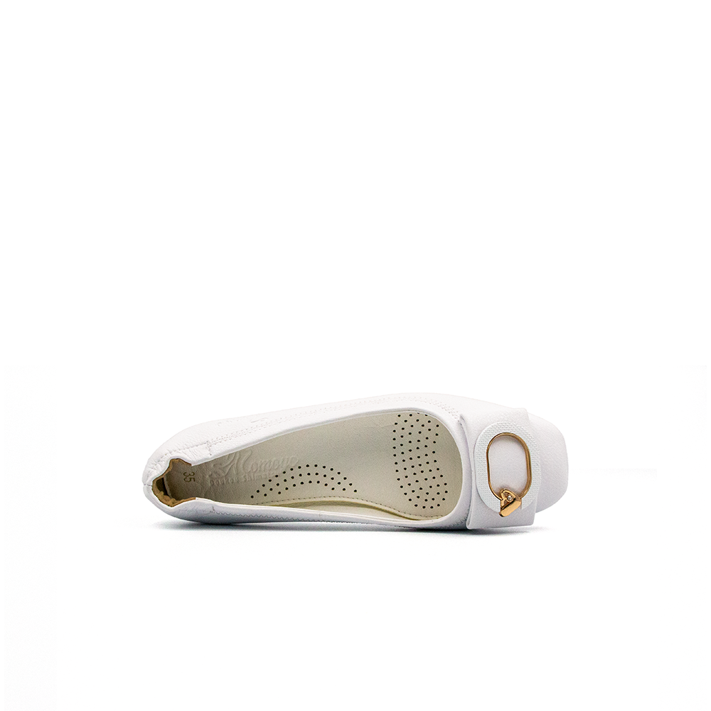 Giày Búp Bê Phối Khoá Da Micro Siêu Nhẹ Tomoyo TMW32107