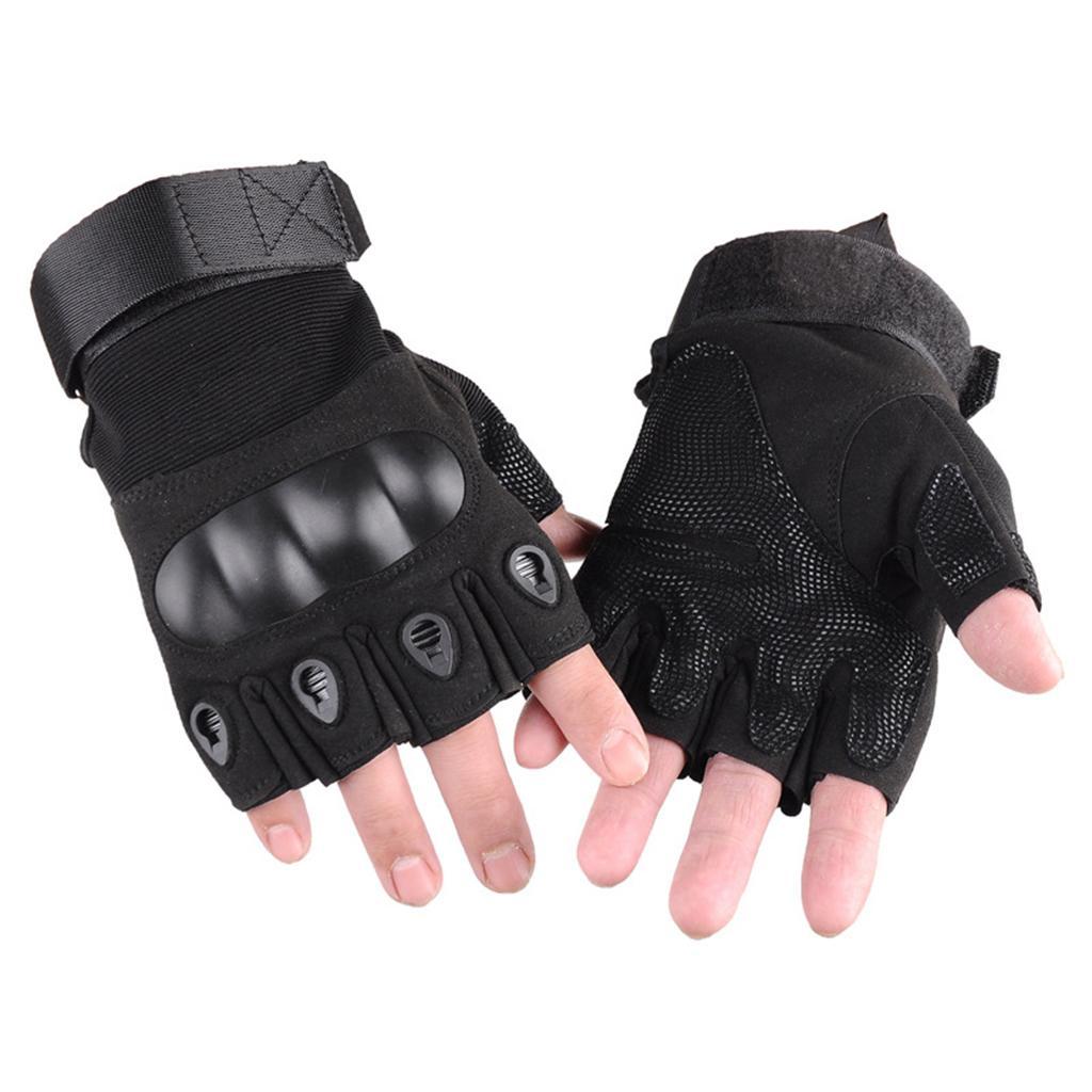 Outdoor Half Finger Gloves Anti-Skid Sport Gloves for Hiking XL;