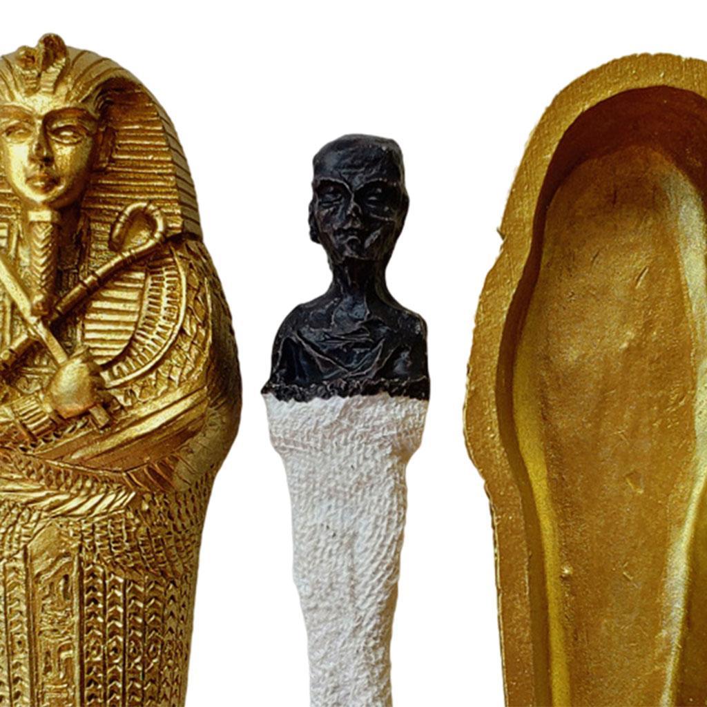 Ancient with Mummy Figurines Statue For Home Tabletop Decors