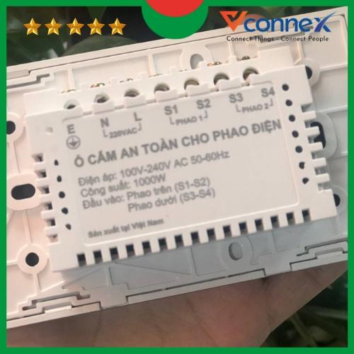 Ổ cắm máy bơm chống giật an toàn, chuyển nguồn cho van phao điện thông minh Vconnex