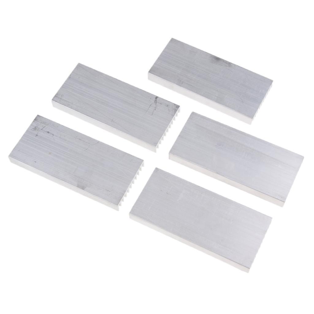 5X Aluminum   Cooling Fin 100*45*10mm for CPU LED Amplifier