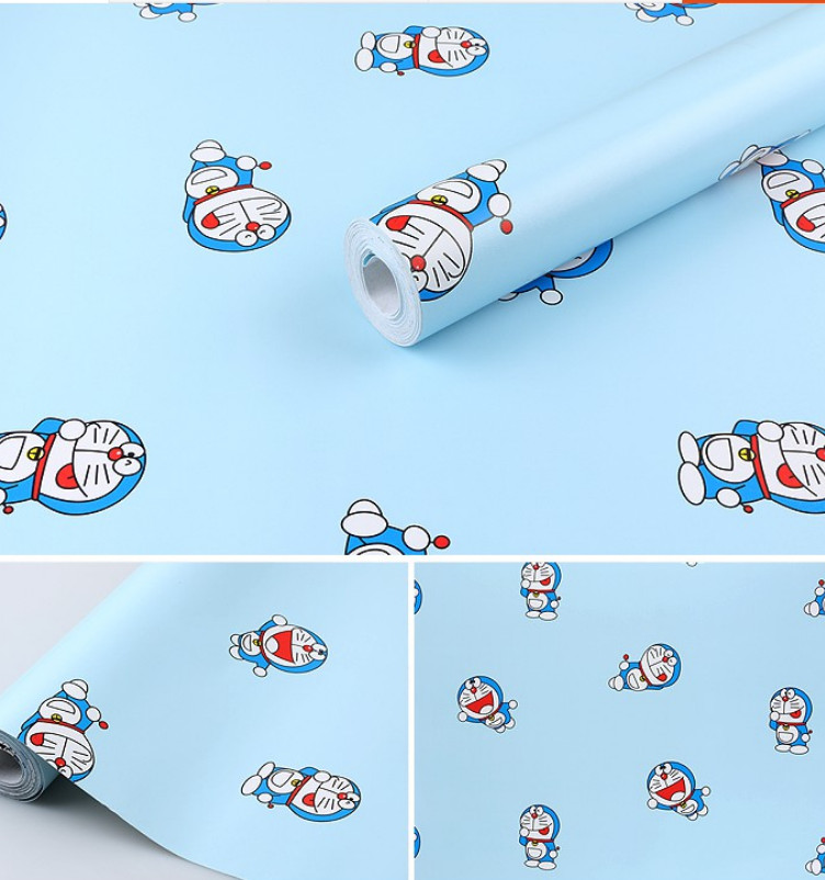20M DECAL GIẤY DÁN TƯỜNG KEO SẴN KHỔ 45CM MẪU DOREMON TÍ HON