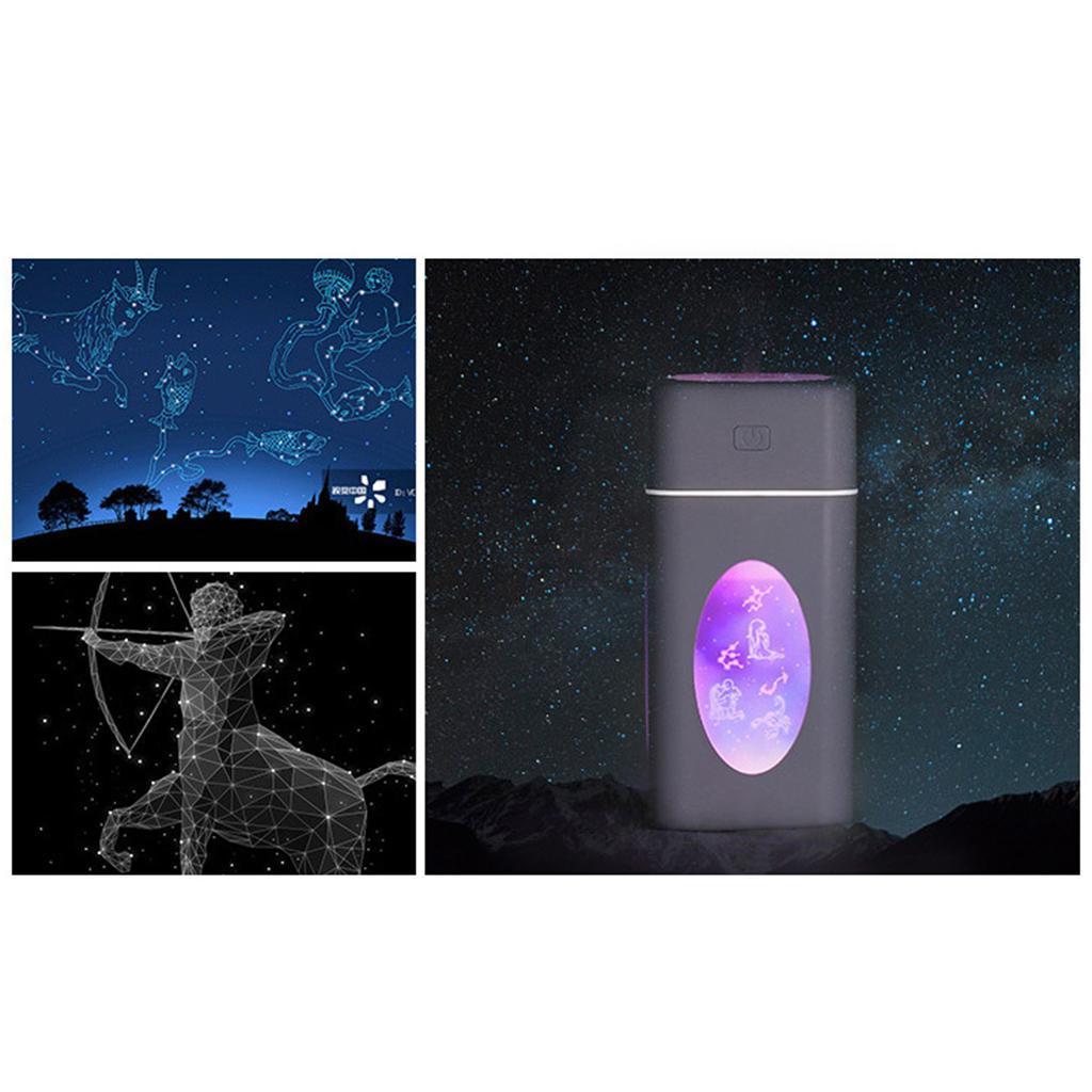 260ml Ultrasonic Air Diffuser Mist Purifier Aroma Humidifier LED Light White