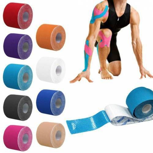 Băng Dán Cơ Thể Thao KINESOLOGY TAPE Băng Dán Hỗ Trợ Chấn Thương, Băng Keo Bóng Đá Thể Thao Tiện Lợi