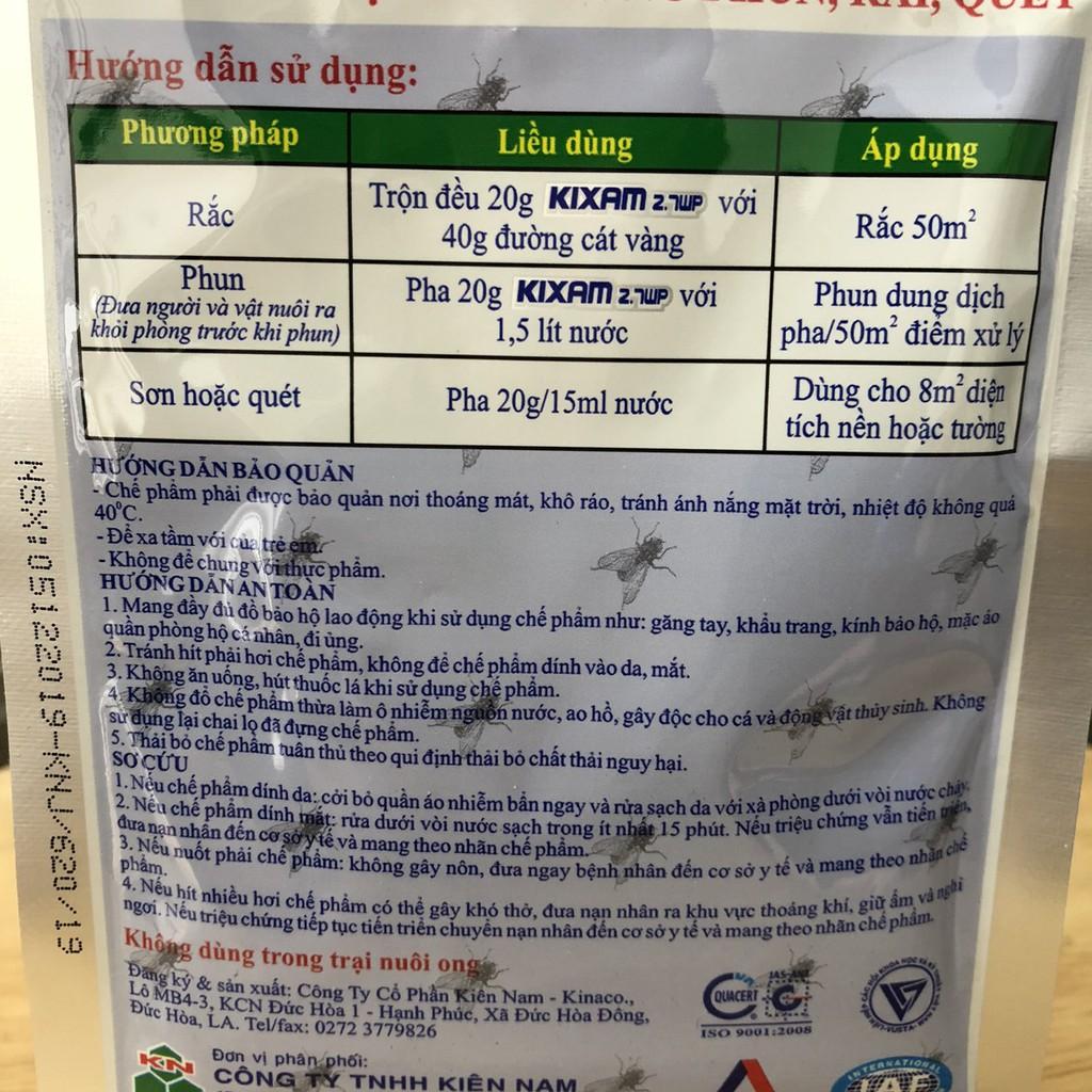 Thuốc diệt ruồi KIXAM 2.7WP, dẫn dụ ruồi nhanh, hàng xuất xứ USA