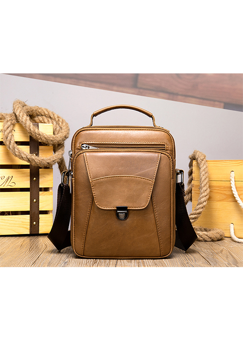 Túi đeo chéo nam Marrant BHM7329 Túi xách tay, da bò nguyên miếng, không bong tróc