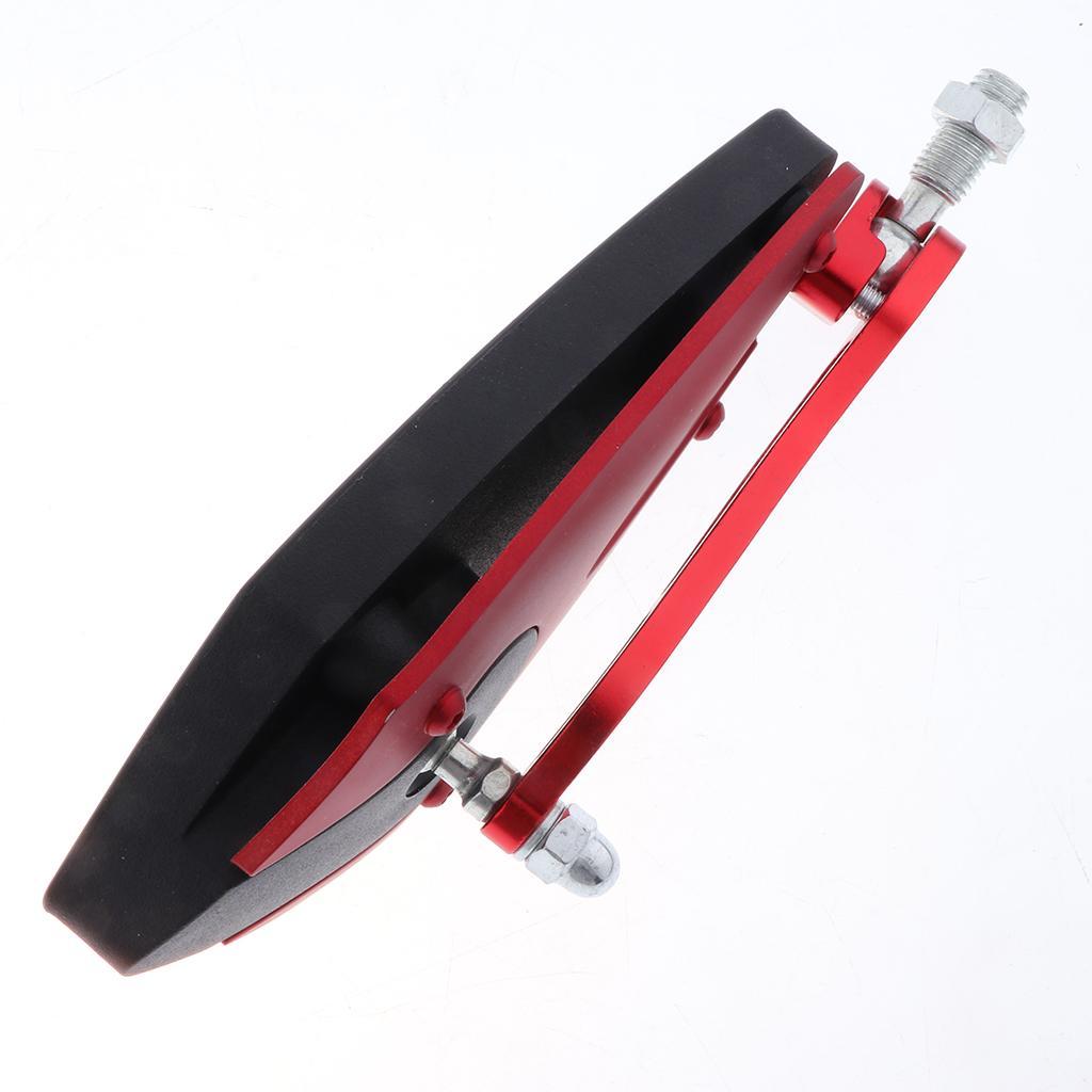 2pcs Universal Motorbike Scooter Moped 8/10mm Rear View Mirror Red for ATV