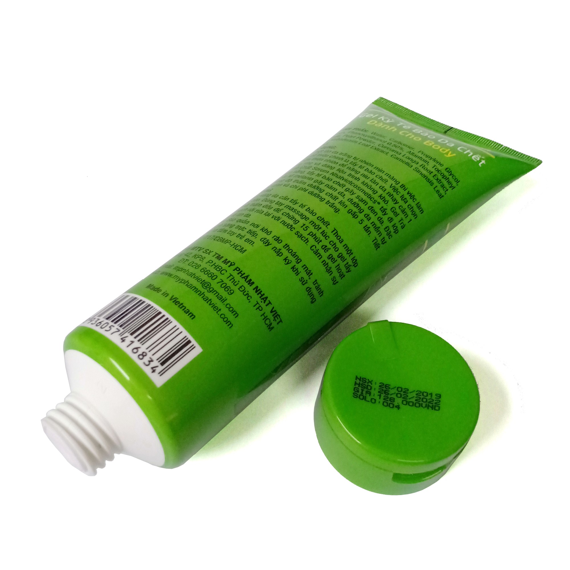 Gel kỳ tế bào chết toàn thân  250ml  - Nhật Việt Trà xanh