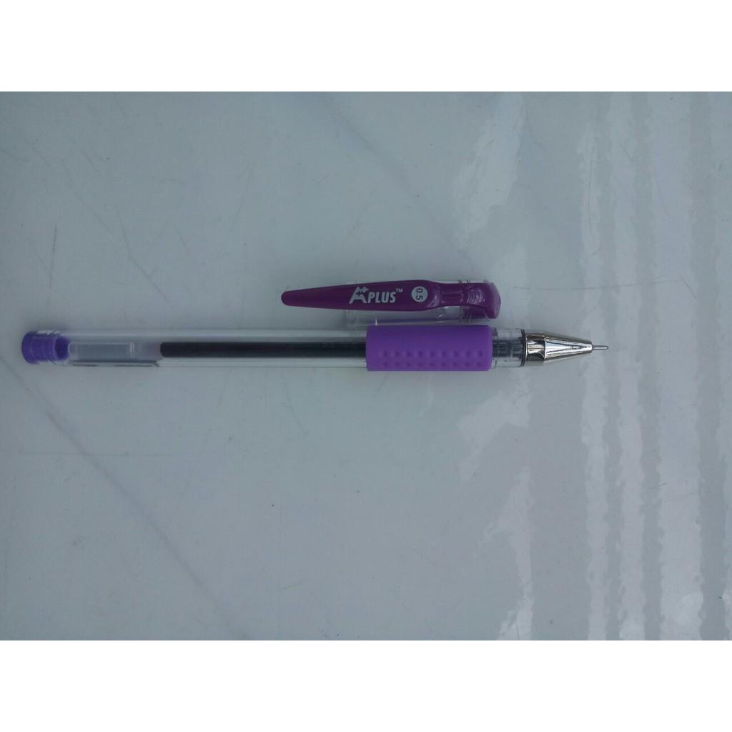 Bút gel tím/ đỏ/ xanh/ đen GA108902 0.5mm Aplus