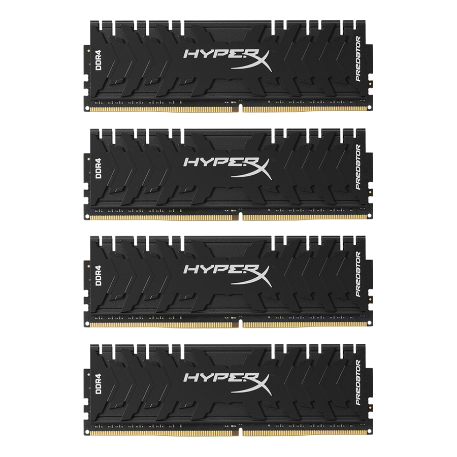 Bộ 4 Thanh RAM PC Kingston 32GB HyperX Predator Black (4 x 8GB) DDR4 3600MHz HX436C17PB3K4/32 - Hàng Chính Hãng