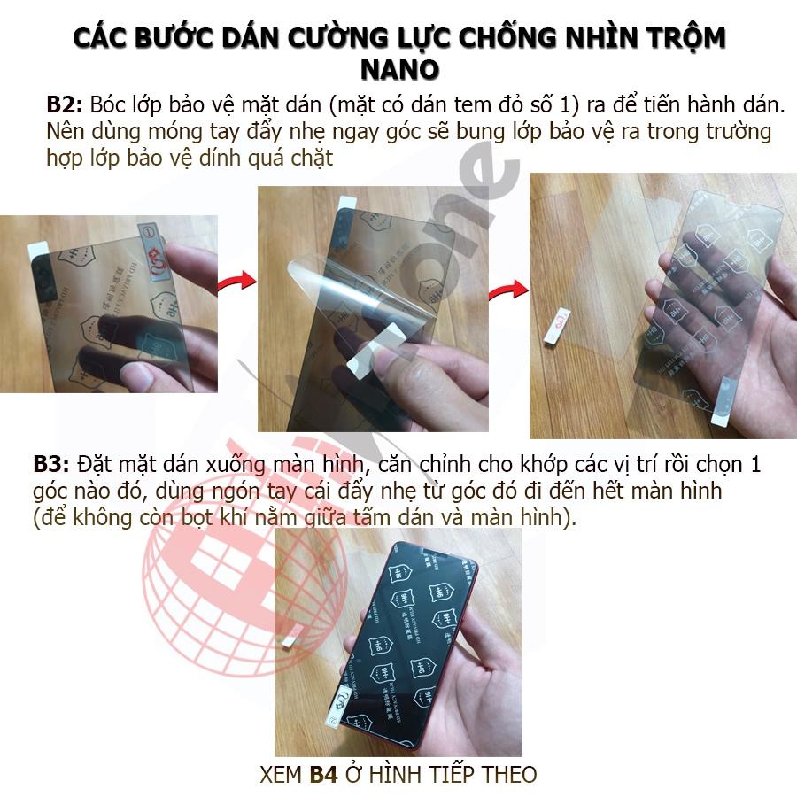 Dán chống nhìn trộm dành cho iPhone 4, 4s - Dán cường lực dẻo nano 9H+