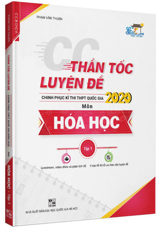 Combo thần tốc luyện đề 2020 môn Hóa học kèm 50 đề thi thử