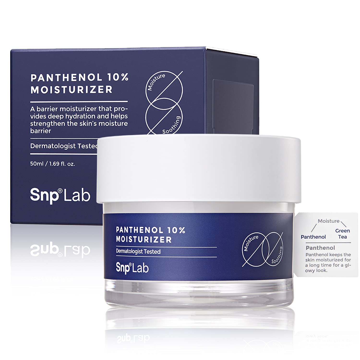 Kem Khóa Ẩm, Dưỡng Ẩm Chuyên Sâu 10% SNP LAB PANTHENOL 10 MOISTURIZER 50g