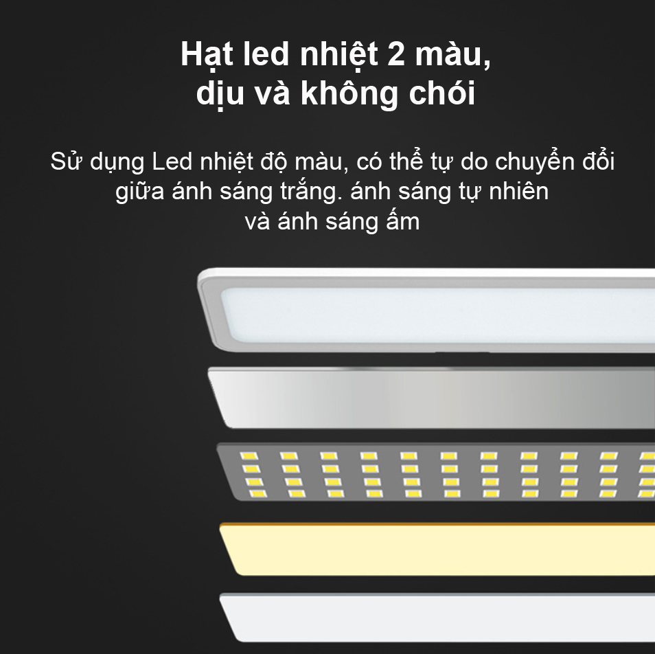 Đèn Học Led Chống Cận Bảo Vệ Mắt, Cổng Sạc USB, Ba Chế Độ Màu, Công Tắc Cảm Biến, Cổ Silicon Uốn Dẻo