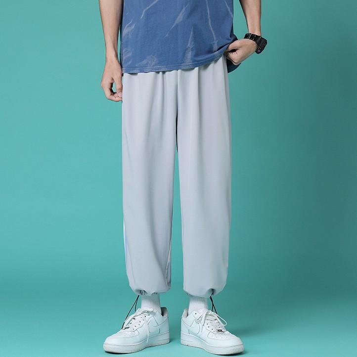 Quần Jogger Nam Nữ Unisex Quần Ống Rộng Vải Mềm Dây Rút Ở Gấu Quần - Phối 3 Sọc Điểm Nhấn- Chất Umi Da Cá