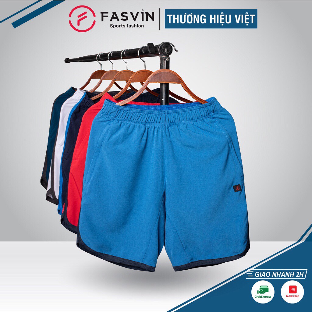 Quần đùi nam Fasvin Q21461.HN vải gió chun co giãn mềm mại thoải mái vận động