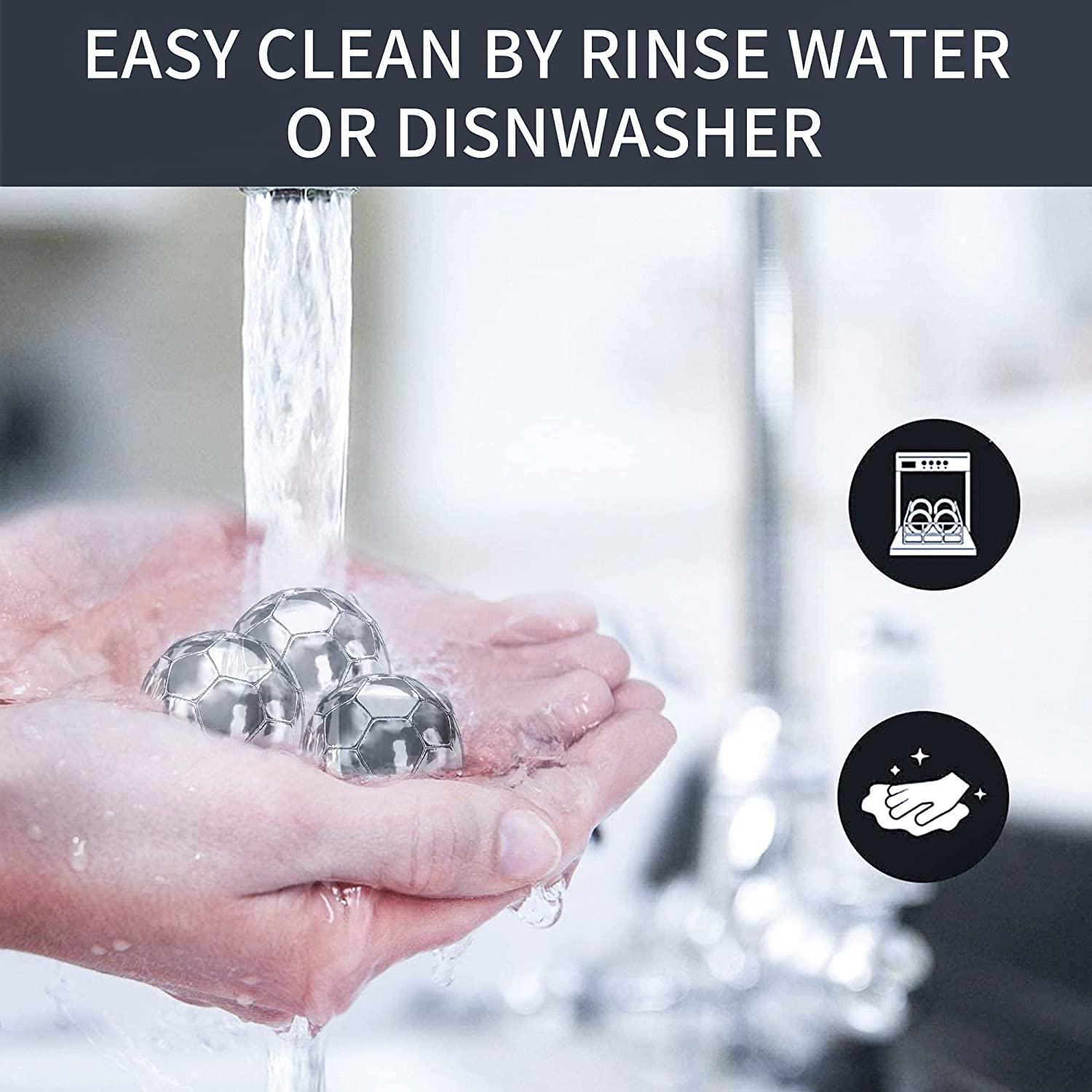 Các khối đá bằng thép không gỉ, 8 viên đá  có thể tái sử dụng với các clip, công nghệ làm mát cao, không pha loãng, cocktail làm mát, quà tặng nam