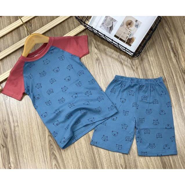 Bộ ngắn tay bé trai thun borip xuất khẩu size đại (25 đến 40kg) - Bộ quần áo trẻ em - pikakids