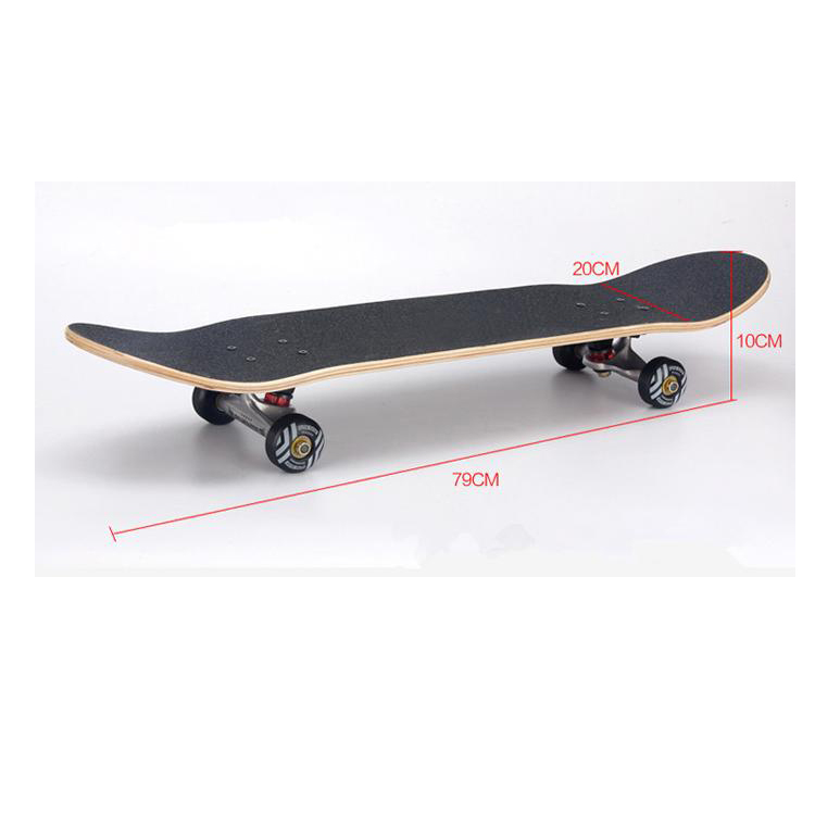 Ván trượt Skateboard Bensai 12 dành cho trẻ em và người lớn trên 6 tuổi có thể chịu được trọng lượng lên đến 75kg