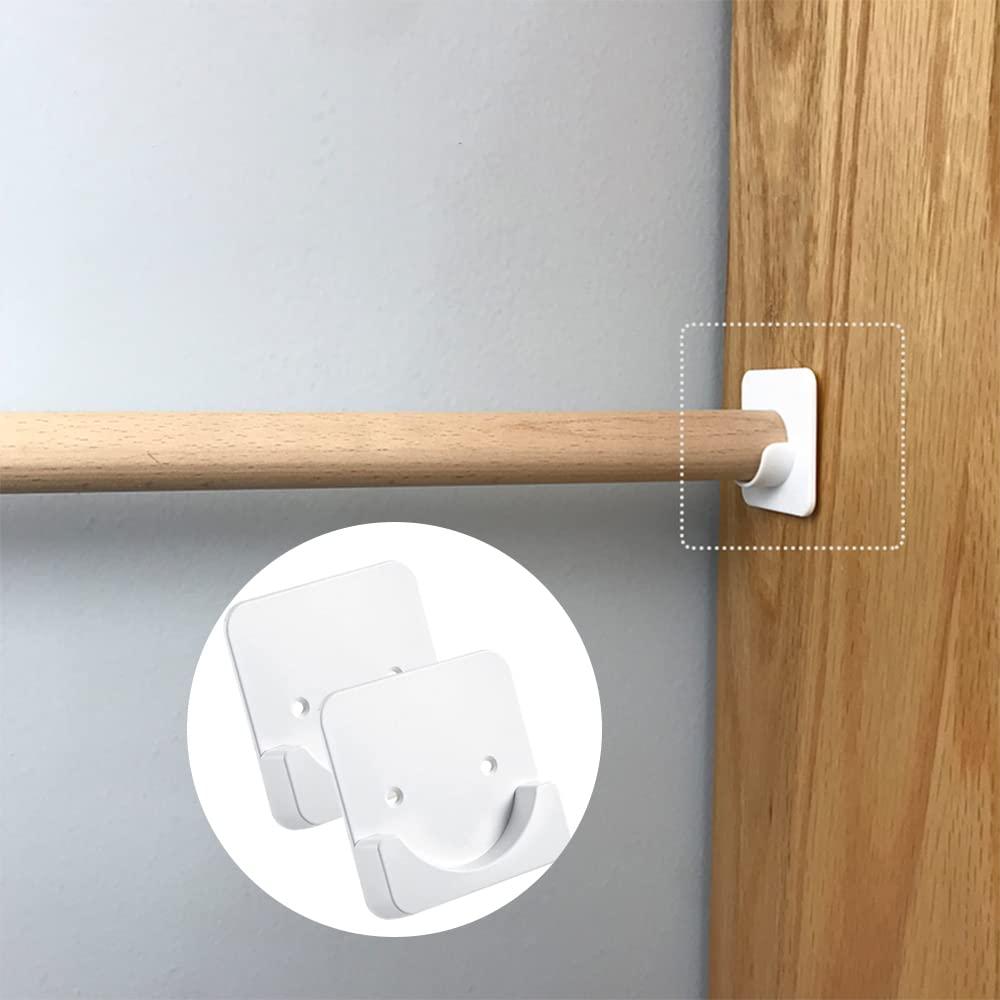 6 mảnh của bản thân vòi hoa sen phòng tắm có giá đỡ căng thẳng Phòng tắm Trắng Rèm Rèm giá đỡ cho tường mà không cần khoan
