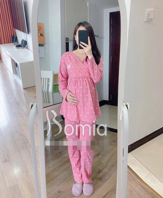 (Có size đại) Bộ Pink bầu và sau sinh chất đẹp